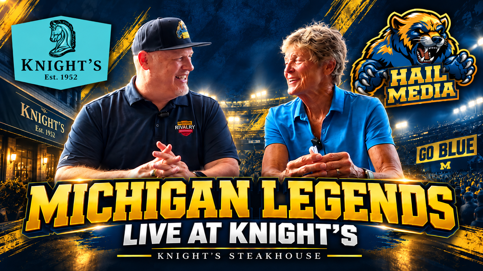 Michigan Football, Hoops & Softball LIVE at Knight’s! With Carol Hutchins, M RBs & More!